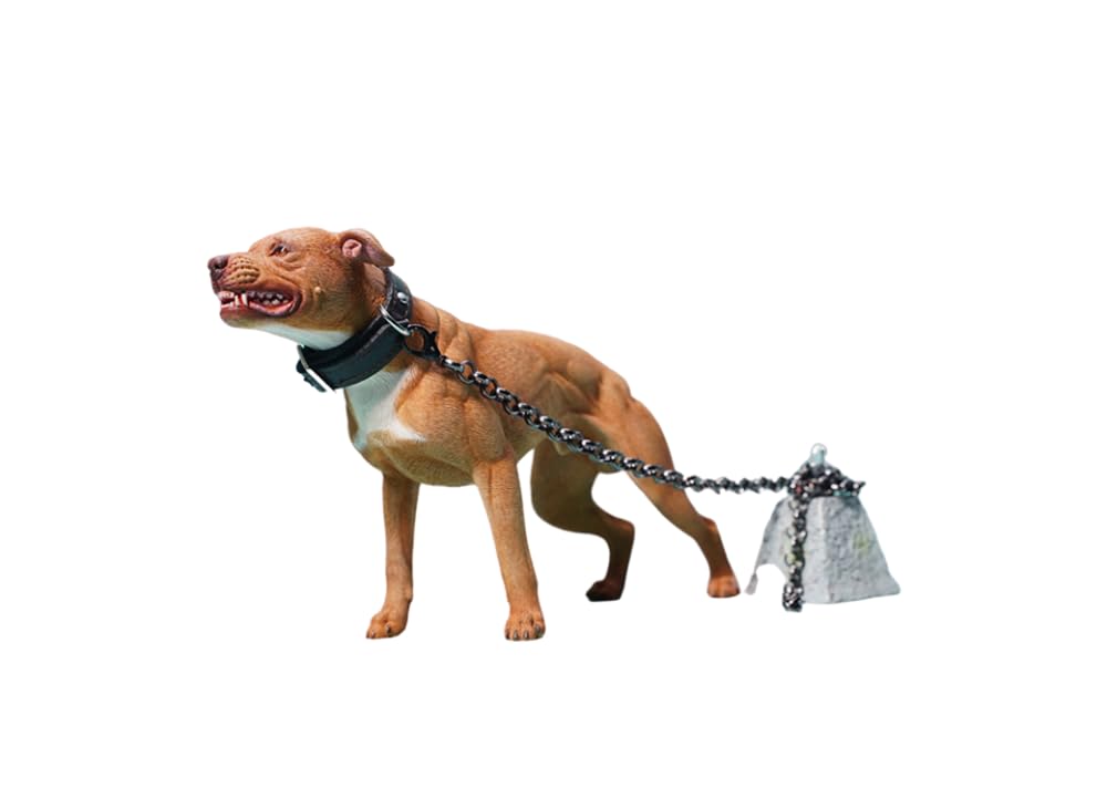 HiPlay JXK Collectible Dog Figure: American Pit Bull Terrier